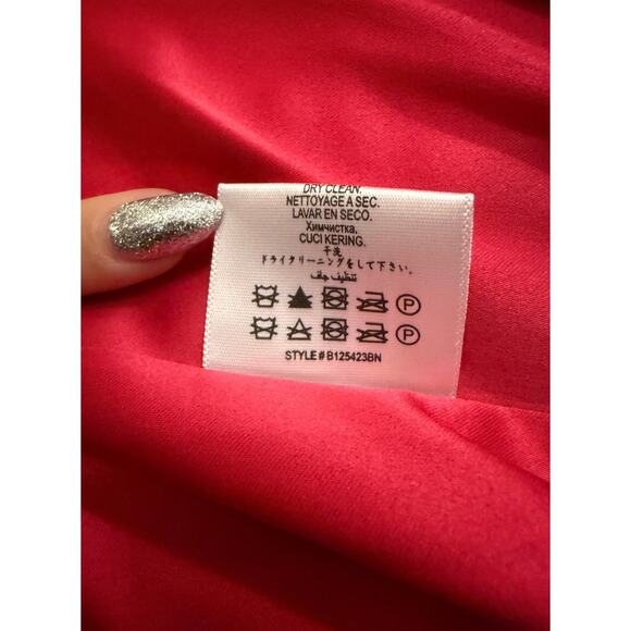 BCBGeneration Long Teddy Boucle Coat Women M Medium Hot Pink - Picture 7 of 8